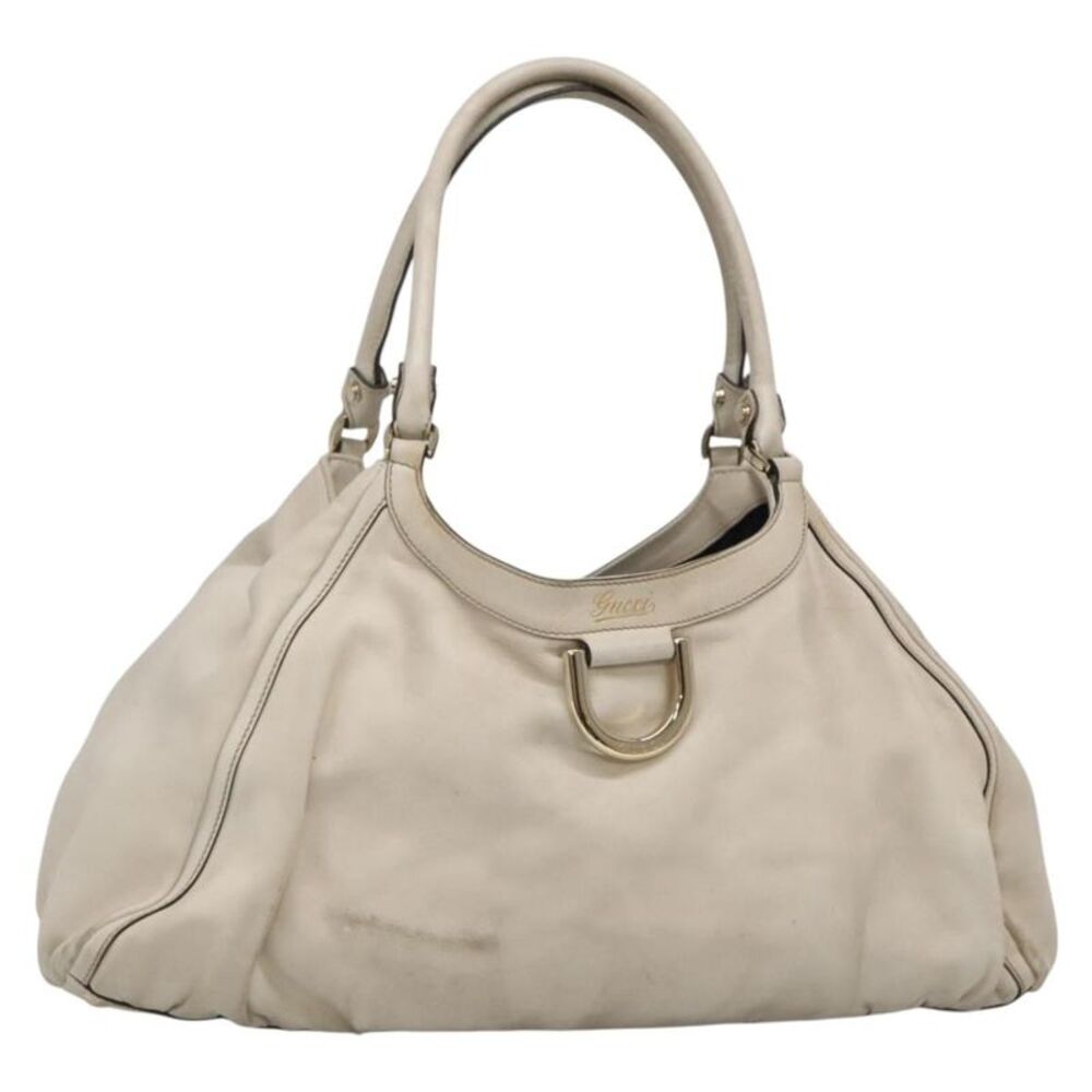 Gucci D-Ring Guccissima Leather Beige Leather Tote Bag Bag